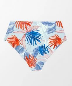 CUPSHE Stacey Tropical Plants High Waist Plus Size Bikini Bottom Swimwear UP TO 70% OFF