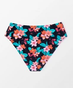 CUPSHE Cynthia Floral High Waisted Plus Size Bikini Bottom