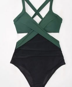 CUPSHE Carly Colorblock Tummy Control One Piece Swimsuit