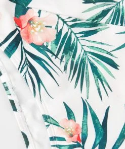 CUPSHE Paradise Tropics Bralette And Banded High Waist Bikini Set