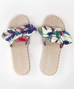 CUPSHE Accs & Clothing Spring Fling Tropical Bow Knot Slide Sandals