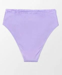 CUPSHE Allyssa High Waisted Smocked Frill Bikini Bottom