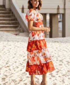 CUPSHE Lilac Dreams Bubble Sleeve Backless A-Shape Dress Dresses