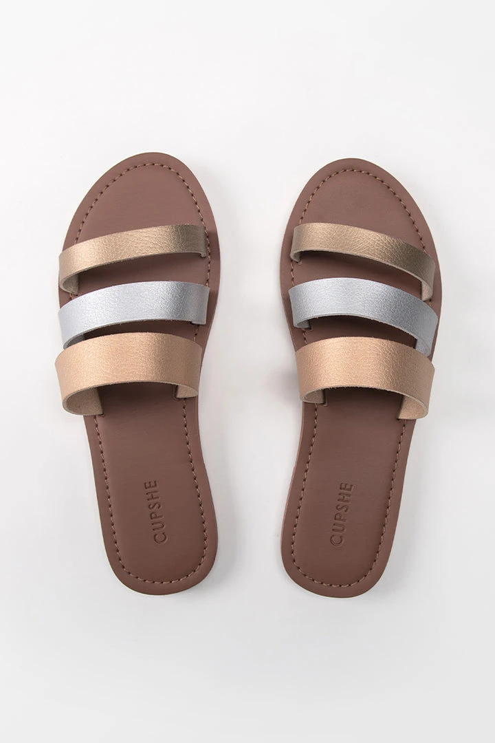 CUPSHE Accs & Clothing Olympia Three Straps Slides