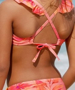 CUPSHE Luminescent Ruffled Bralette And Mini Ruffle Hipster Bikini Set New In Bikinis ✨