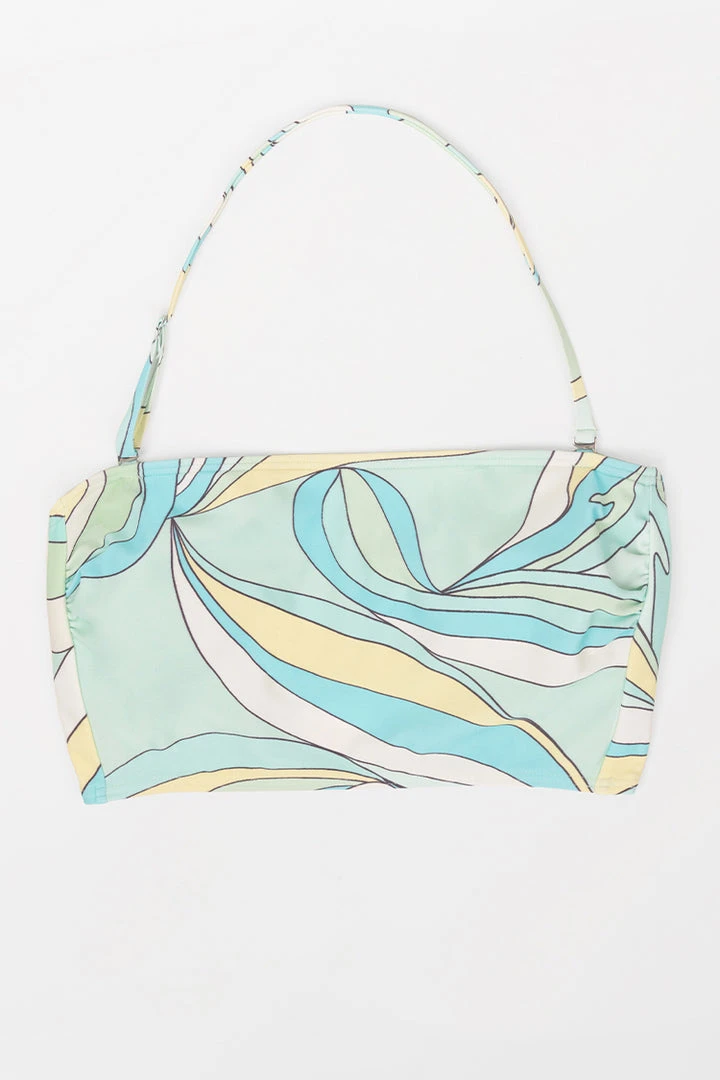 CUPSHE Swimwear BOGO 40% OFF Retro Dreaming Removable Strap Bandeau Midkini