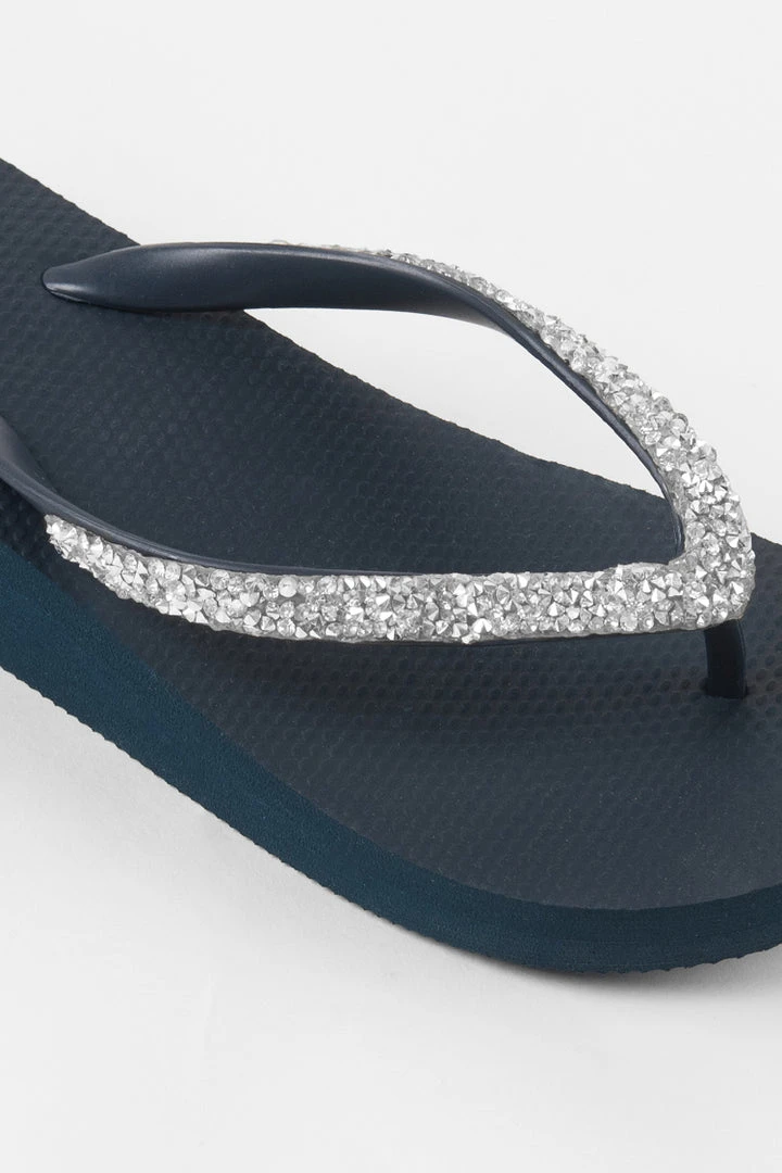 CUPSHE Baker Beach Navy Crystal Sandals Accs & Clothing