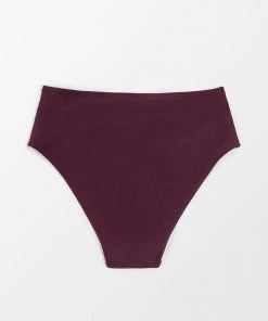 CUPSHE Bikinis Shangrila Solids Folded High Waist Bikini Bottom