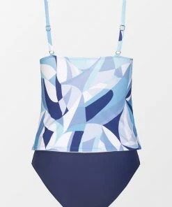 CUPSHE Modern Geo Tall Tri Tankini And Hipster Set Swimwear BOGO 40% OFF