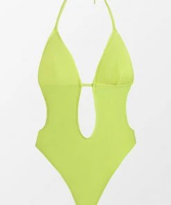 CUPSHE Beach Party Plunge Keyhole Monokini Swimsuit