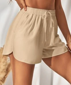 CUPSHE Accs & Clothing Brynlee Drawstring Linen Slight Shorts