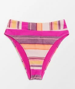CUPSHE Nikita Striped Hipster Bikini Bottom Swimwear UP TO 70% OFF