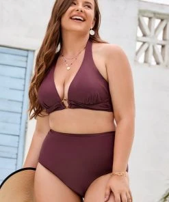 CUPSHE Arizona Road Trip Retro High Waist Bikini Bottom Plus Size