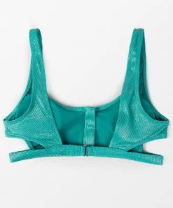CUPSHE Swimwear UP TO 70% OFF Nataly Zip Front Cut-out Bikini Top