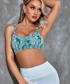 CUPSHE Accs & Clothing Pandora Snake Criss Cross Sports Bra