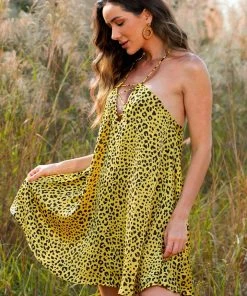 CUPSHE Mariposa Leopard Short Dress