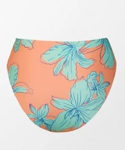 CUPSHE Blooming Flowers Mid Rise Tummy Control Plus Size Bikini Bottom