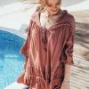 CUPSHE Dresses Four Mile Beach Dolman Sleeve Ruffle Shift Dress