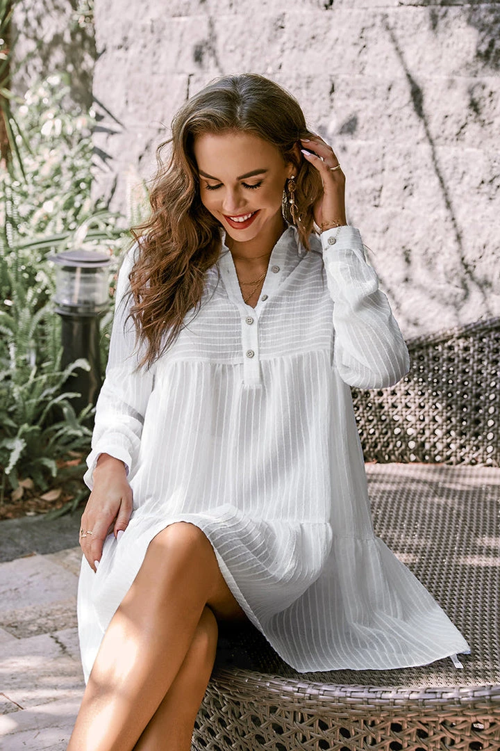 CUPSHE Brynlee Drop Shoulder Sleeve Loose Waisted Cover Up Cover Ups