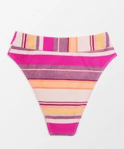 CUPSHE Nikita Striped Hipster Bikini Bottom Swimwear UP TO 70% OFF