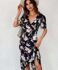 CUPSHE Lisa X-slim Maxi Floral Dress Dresses