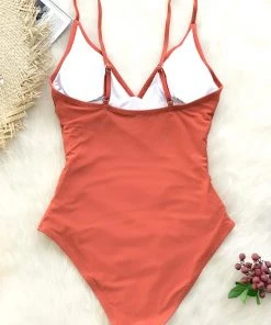 CUPSHE Bright Day Shirring Tummy Control One Piece Swimsuit One Pieces