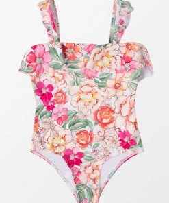 CUPSHE Keep It Cool Scoop Ruffles One Piece