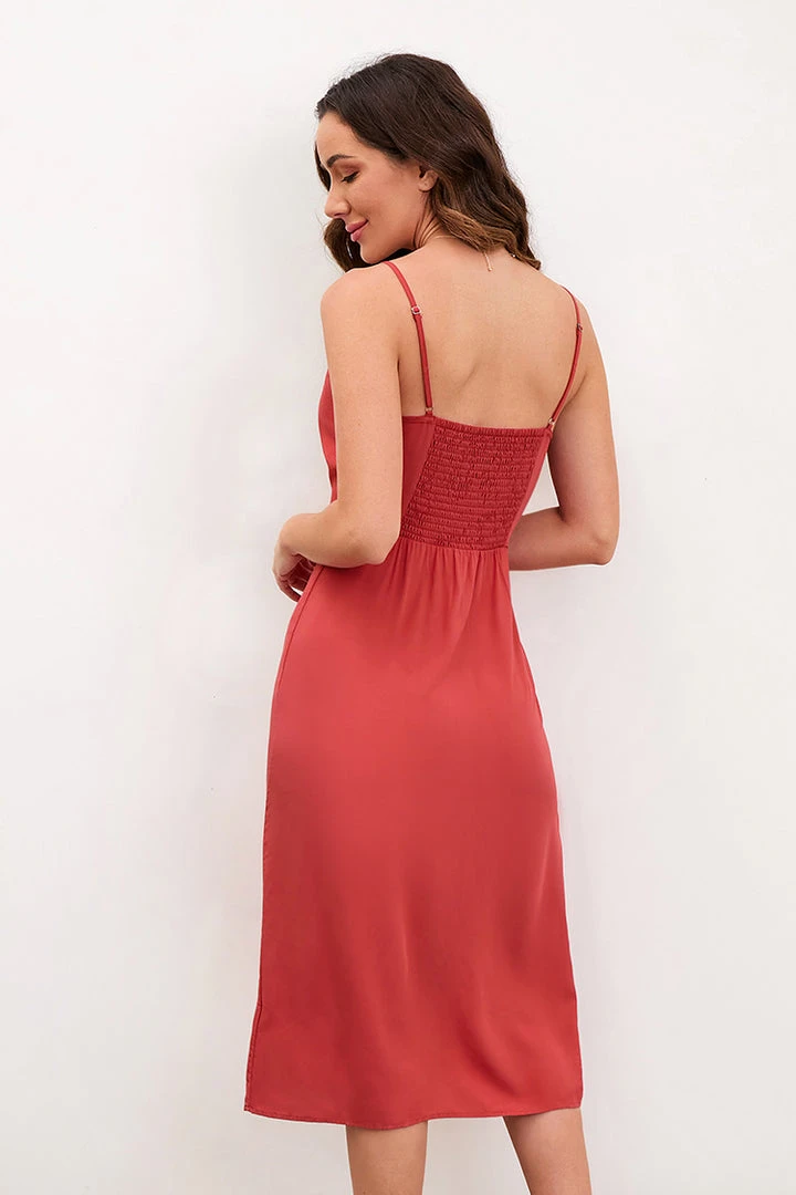 CUPSHE Anissa Ruching Adjustable Straps Dress Dresses