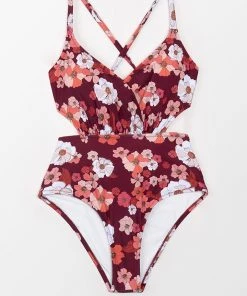 CUPSHE Olivia Floral One Piece Swimsuit