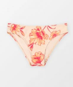 CUPSHE Bikinis Retro Flowers Standard Rise Hipster Bikini Bottoms