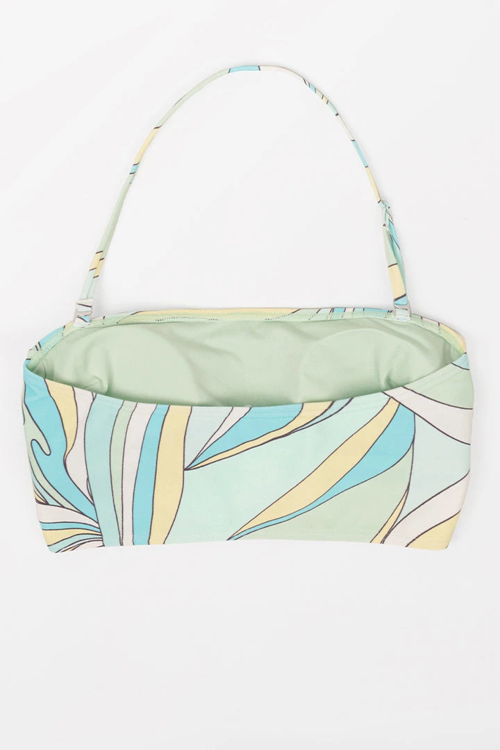 CUPSHE Swimwear BOGO 40% OFF Retro Dreaming Removable Strap Bandeau Midkini