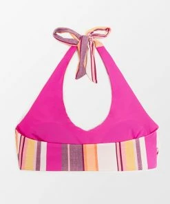 CUPSHE Nikita Striped Halter Bikini Top
