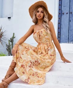 CUPSHE Dresses Milena Loose Waisted Adjustable Straps Slip Dress