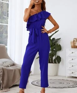CUPSHE Accs & Clothing Jazmine High Waist Belted Jumpsuit