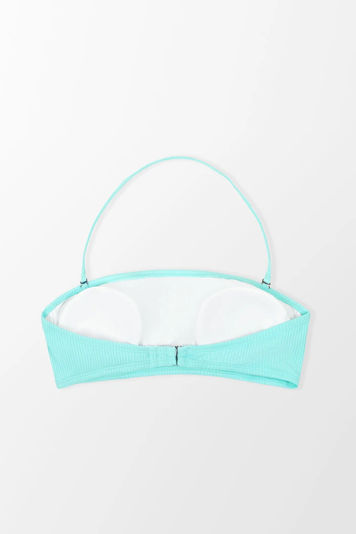 CUPSHE Arizona Road Trip Back Hook Solid Bikini Top