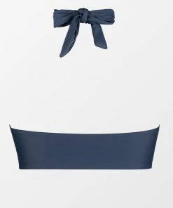 CUPSHE Omniscient Solid Cross Halter Bikini Top