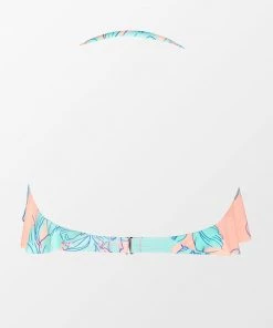 CUPSHE Swimwear BOGO 40% OFF Blooming Flowers Flounce Bandeau Bikini Top