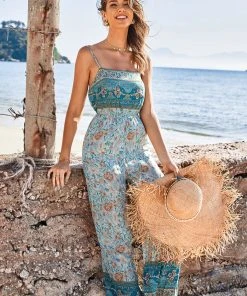 CUPSHE Malai Elastic Waist Boho Jumpsuit Going Out Dresses