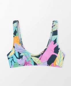 CUPSHE Bikinis Sunbeam Scoop Neck Wide Straps Bralette Bikini Top