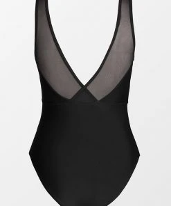 CUPSHE One Pieces Grace Bay Mesh Black One Piece Swimsuit