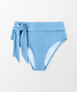 CUPSHE Strawberry Field Tie High Waist Tummy Control Plus Bikini Bottom