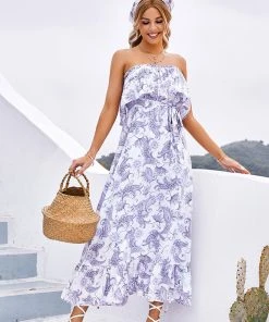 CUPSHE Milena Off-shoulder Frill Shift Dress Dresses