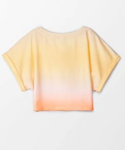 CUPSHE Citrus Groove Ombre Print Sweatshirt