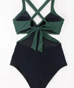 CUPSHE Carly Colorblock Tummy Control One Piece Swimsuit