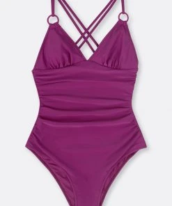 CUPSHE Elliot O-ring Crisscross Back Tummy Control One Piece Swimsuit