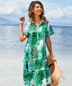 CUPSHE Alba Short Sleeve Shirt Collar Dress Dresses