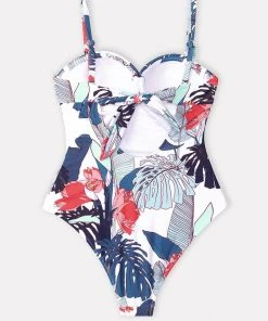CUPSHE Jewel Tropical Twist One Piece Swimsuit