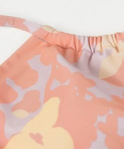 CUPSHE Dreamy Blossoms Ruched Tie Cutout One Piece Swimsuit One Pieces