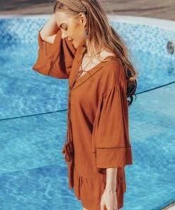 CUPSHE Dresses Lilah Cut Out Fringe A-Shape Dress