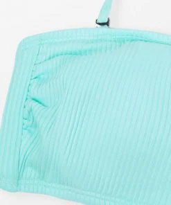 CUPSHE Arizona Road Trip Back Hook Solid Bikini Top